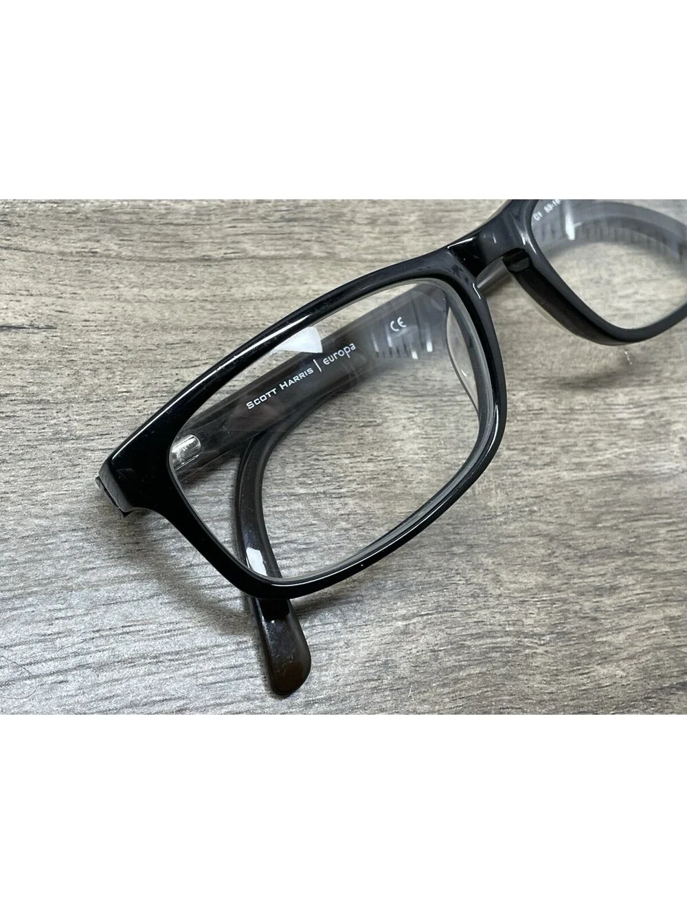 Scott Harris Eyeglasses SH273 C3 53[]16-140 Full Rim Black Brown Wood Frames